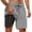 Black, variant on FUZHIQ Men Shorts Retro Athletic Tropical Print Quick-Dry Beach Swimming Shorts with Compression Liner Upf 50+ Sun Protection Fishing Shorts for Men,XL
