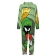 thumbnail image 5 of Looney Tunes Marvin The Martian Kids Hooded Jumpsuit Union Suit Onesie One Piece Blanket for Boys Girls, 5 of 7