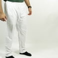 thumbnail image 2 of Men's Plain White Pure Cotton Thobe Kurta Pant Serwal Elastic Waist 42 and Length 27 Slim Fit, 2 of 3