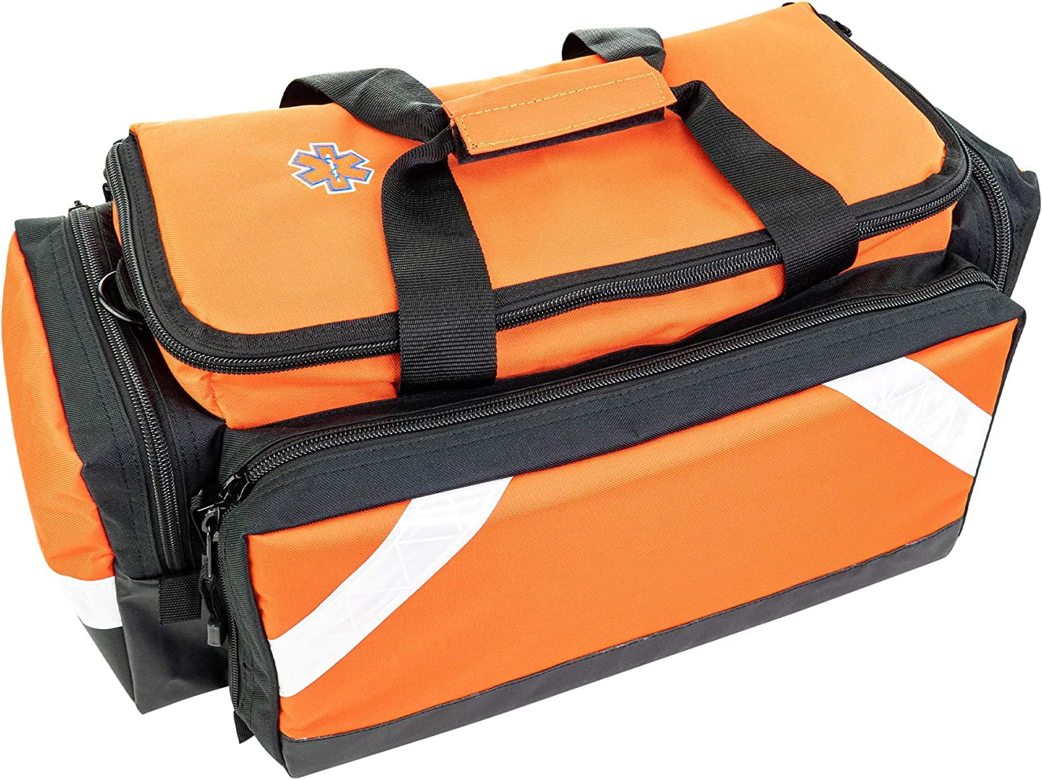 LINE2design Trauma Kit First Aid Fully Stocked EMS Supply Responder Bag - Orange