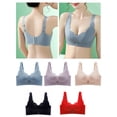 thumbnail image 2 of Women Bra Thin Padded No Underwire Soft Plus Size Bras, 2 of 8