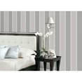 thumbnail image 2 of Galerie Wallcoverings  Smart Stripes 2 Formal Stripe Vinyl on Non-Woven Matte Wallpaper Roll 33 feet x 21 inches - Grey/Silver, 2 of 5