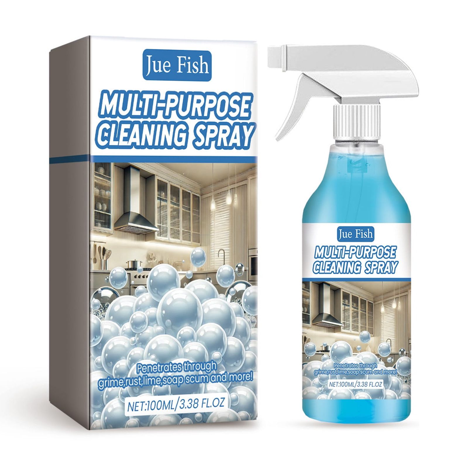 Clearance Sales karymi Kitchen Cleaning Supplies Foam Cleaners Household Heavy Oil Cleaner Foam Decontamination Spray Cleaning Various Surfaces to Odor 100ml Apartment Essentials