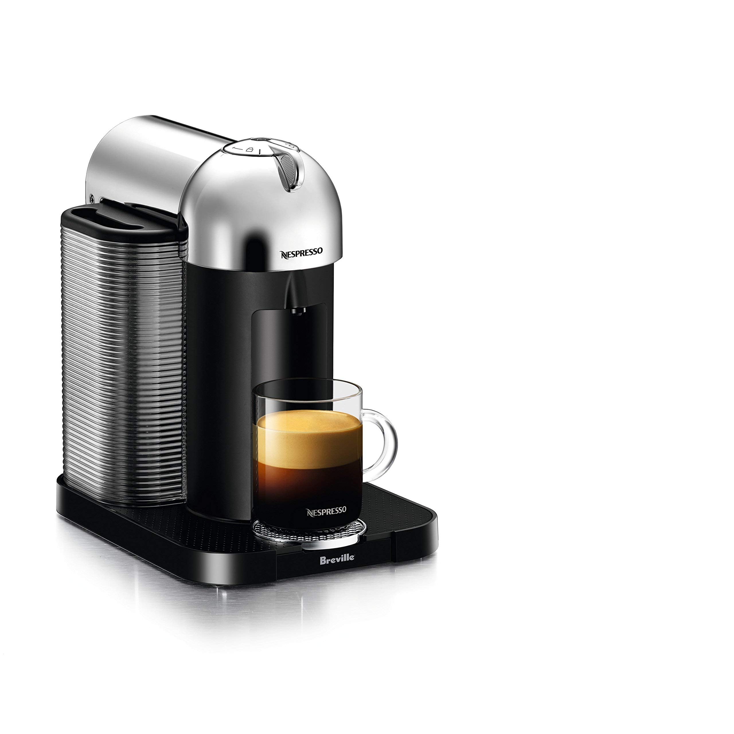 Nespresso Vertuo Coffee And Espresso Machine By Breville Chrome Bnv220 Certified Refurbished Walmart Com Walmart Com
