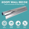 thumbnail image 4 of Mirror Wall Sticker Self Adhesive High Quality Furniture Films Mirror Foil 50X50cm, 4 of 5