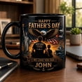 thumbnail image 2 of Custom Patriotic Dad Mug, Personalized Father’s Day Coffee Mug for Him, Eagle USA Dad Gift, Best Dad Ever Custom Name Cup, 2 of 7