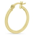 thumbnail image 5 of SuperJeweler 18MM Classic Hoop Earrings In 14 Karat Yellow Gold Over Sterling Silver For Women, 5 of 6