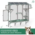 thumbnail image 4 of Petsblublu Large Catio Cat Window Box, Outdoor Cat House Enclosure with 4 Platforms, 4 of 10
