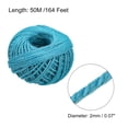 thumbnail image 2 of Unique Bargains 164 Feet 2mm Jute Twine, Jute Rope, Jute String Cords Lake Blue, 2 of 6