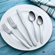 Mainstays Breck 20-Piece Stainless Steel Flatware Set, Service for 4