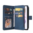thumbnail image 4 of Phone Case for Samsung Galaxy S22 Plus, Galaxy S22 Plus Wallet Case, Luxury Folio Flip Leather Cover[Zipper Pocket] [Wrist Strap][Kickstand] for Samsung Galaxy S22 Plus,Blue, 4 of 10