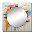 thumbnail image 2 of Designart "Modern Robot Pop Art wall art III" Abstract Square Mirror For Wall Decor - Large Multi-Color Square Mirror Printed Wall Decor - Glam Square Living Room Mirror, 2 of 5