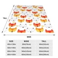 thumbnail image 3 of Fuzoiu Cute Fox with Heart Print Ultra-Soft Micro Fleece Blanket,All Seasons Flannel Throw, Lightweight Blanket for Bed, Sofa, Couch, Movie Night, Camping, and Travel-60"x50", 3 of 7