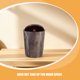thumbnail image 3 of IDEANATEGRATE Trash Can for Bathroom with Vintage Wood Grain Large Capacity and Brown PP Material, 3 of 6