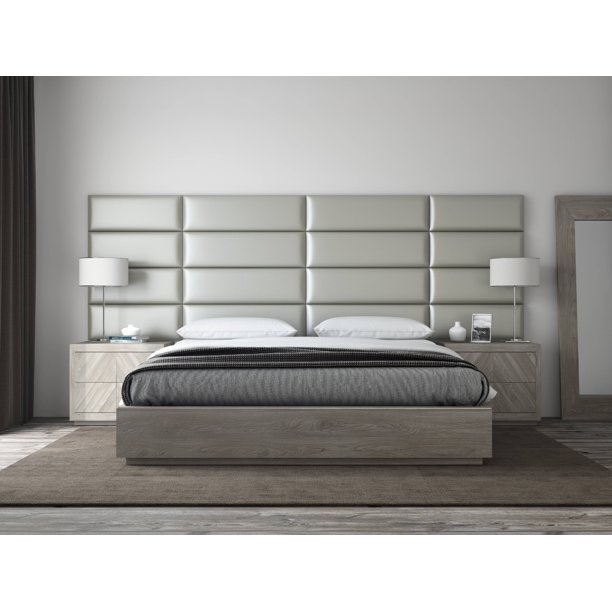 Monterey Upholstered Headboards Accent Wall Panels Packs Of 4 Metallic Neutral Easy To