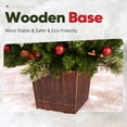 thumbnail image 3 of OasisCraft 2 Pack 4FT Pre-Lit Christmas Tree Outdoor with Pine Cones & Red Berries LED Lights, 3 of 7