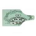 thumbnail image 1 of Lemur Cutting Board, Exotic Wild Monkey Couple Botanical Print, Decorative Tempered Glass Cutting and Serving Board, in 3 Sizes, by Ambesonne, 1 of 2