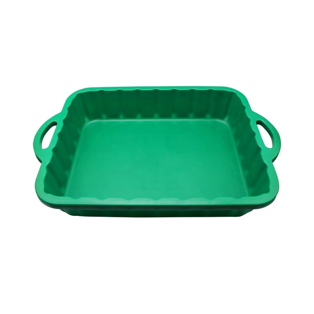 koolsoo Engine Oil Drain Pan Leakproof Durable Large Capacity Professional Oil Trip Tray Green