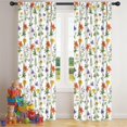 thumbnail image 5 of Pioneer Flower Floral Print Pattern Insulated Teens Curtains Set Of 2, Bedroom Essentials, Toddler Room Decor 42"x84", 5 of 5