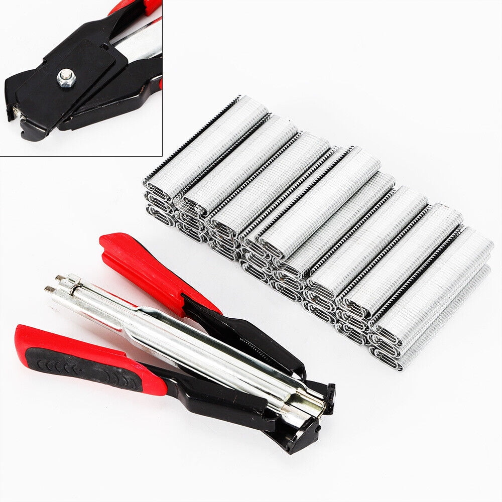 Hog Ring Pliers Kit 2500* C Clips Household Hand Tools 28*13*3cm  for Seat Cover Upholstery