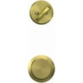 thumbnail image 3 of Schlage F59BWE608 Bowery Single Cylinder Interior Pack - Brass, 3 of 3