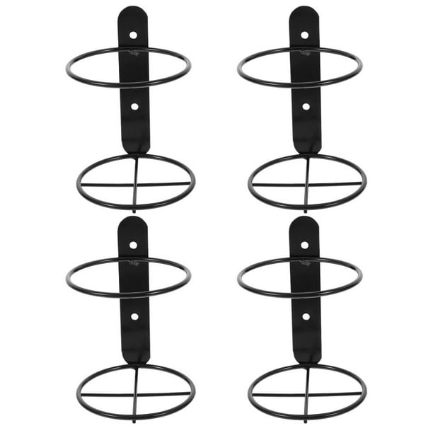 4 botelleros de pared, soporte para botellas de cerveza, soporte individual de metal para vino