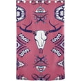 thumbnail image 2 of Coolnut Blackout Curtain Long Curtains for Bedroom & Living Room 84 inches Wild Buffalo Skull in Henna Tattoo Art Style Bathroom Window Curtain Bay Window Curtains, 2 of 7