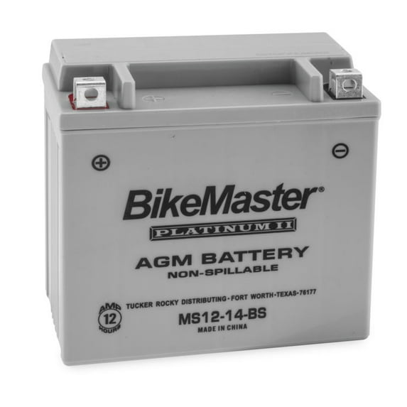 BikeMaster AGM Platinum II Battery MS12-14-BS For Mana 850 2009-2013
