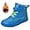 Blue, variant on Boys Girls Barefoot Winter Boots With Wide Toe Box Slip Drop Sole Ankle Winter Snow Boots Girl Winter Boots for Kids