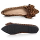 thumbnail image 5 of Zapatos planos TN TANGNEST, a la moda para mujer, con lazo, leopardo, marrón, 5 of 7
