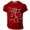 Red, variant on Mens Graphic T-shirts Short Sleeve Crewneck Tops Funny Hilarious Print Daily Streetwear Casual Quirky T Shirts for Man Red S
