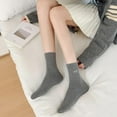 thumbnail image 2 of Cotton Sock for Women, 5 Pack Calf Socks, 2 of 6