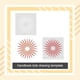 thumbnail image 3 of Matsuzay Plantillas para álbum de recortes, plantillas de pintura en relieve de plástico Sunshine, decoración fácil de limpiar, piso de Cocina y Comedor, 3 of 6