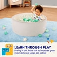 thumbnail image 4 of Battat Hop in Ball Pit Cozy Colors Foam Ball Pit with 65+ Balls and Washable Cover, Toddler and Indoor Preschool Toys, 4 of 11