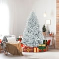 thumbnail image 2 of Topbuy 6Ft Hinged Artificial Silver Tinsel Christmas Tree with Metal Stand, 2 of 9