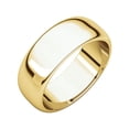 thumbnail image 1 of 7mm Half Round Band in 14k Yellow Gold - Size 12, 1 of 9