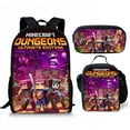 thumbnail image 1 of Square Man Schoolbag Three-Piece Set Backpack Large Capacity Schoolbag For School Excursion Travel Lightweight-week, 1 of 4
