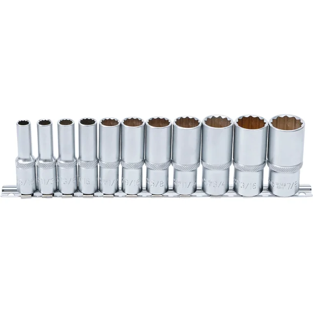 JUEGO DE DADOS 3/8 | 12 CARAS | ESTANDAR | 11 PZ | BGS 6859