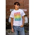 thumbnail image 4 of NASA Worm Logo Rainbow Gradient Men's Graphic T Shirt Tees Brisco Brands M, 4 of 4