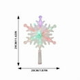 thumbnail image 3 of Glittering Snowflake Christmas Tree Topper with LED Lights, 11 Inch Battery Operated Lighted Tree Topper for Xmas, Holiday Indoor Home Decor, Themed Party and Festive Celebration, 3 of 8