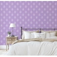 thumbnail image 5 of S4Sassy Peel and Stick Wall Covering, Floral Buti Print Removable - Asian Style Walls Mural, Instant Wall Makeover for Bathroom, Closet Interior - Self-Adhesive Wallpaper Vinyl - Purple, 25"x360", 5 of 9