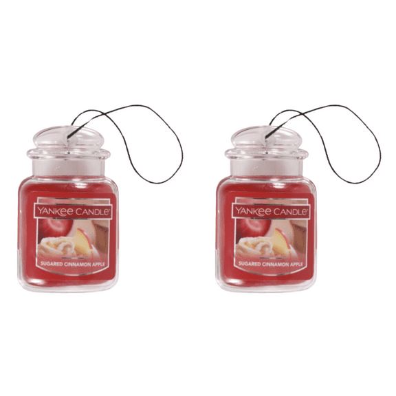 Yankee Candle Car Jar Ultimate, Sparkling Cinnamon, 0.96 oz 2 Pack