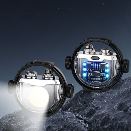 

Christmas Clearance Technological Sense Personalized Creativity Cool Alloy With Built-in Lighting Windproof Lighter