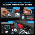 thumbnail image 5 of 48V 100AH Lithium LiFePO4 Battery, Built-in 100A BMS, with Touchable Smart Display & Mobile APP, Max. 4800W Power Output, 5000+ Cycles, Perfect for Solar System &Off-Grid Applications, 5 of 8