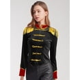 thumbnail image 3 of iiniim Women's Ringmaster Costume Velvet Showman Cosplay Tassel Victorian Jacket Stage Shows Black 3XL, 3 of 7