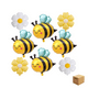 thumbnail image 1 of 8pcs Kit De Globos De Abeja De Margarita Globos Para Fiesta Belug, Amarillo, 1 of 5