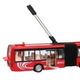 thumbnail image 2 of Toys for Kids 3+ 1:48 CS0133 Electronic City Bus Light Car Educational Toy for Children Kids Traffic Model(Red), 2 of 9
