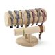 thumbnail image 3 of Soporte para diadema de terciopelo de moda, expositor de joyas, organizador marrón, 3 of 9