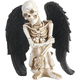 thumbnail image 5 of Figuras de resina Escultura Gótica Cuerpo de esqueleto Resina Ala Cráneo Estatuas Decoración de Halloween para el hogar, 9,55 x 14 x 15 cm, 5 of 5