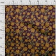 thumbnail image 2 of oneOone Viscose Chiffon Fabric Leaves & Floral Artistic Printed Craft Fabric BTY 42 Inch Wide, 2 of 4